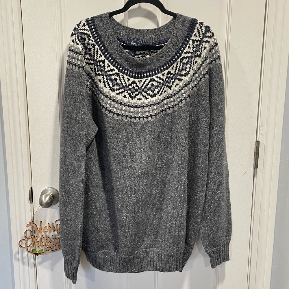 NWT Men’s XXL G.H. Bass & Co. Sweater Cotton, Acrylic, Wool Blend